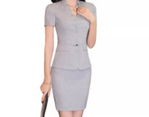 Formal Blazer Easy Set Women Business Skirt Suit
